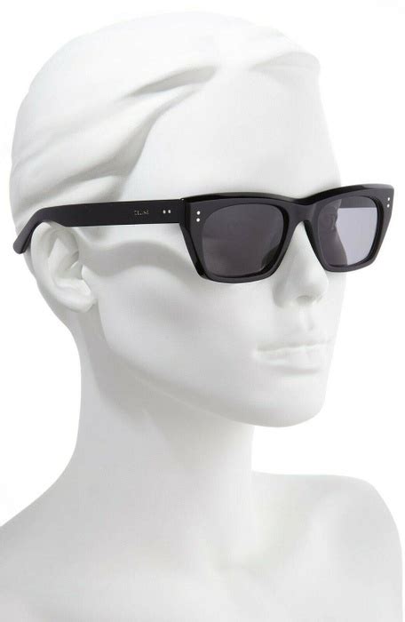 53mm polarized rectangle sunglasses celine|Celine .